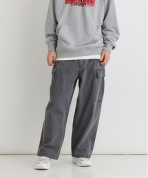 BACK NUMBER（バックナンバー）の「【BACK NUMBER】デニムカーゴパンツ (ミリタリースタイル / リラックスシルエット / アクティブデザイン)（デニムパンツ）」