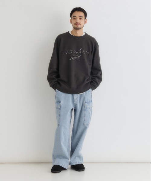 BACK NUMBER（バックナンバー）の「【BACK NUMBER】デニムカーゴパンツ (ミリタリースタイル / リラックスシルエット / アクティブデザイン)（デニムパンツ・メンズ・ライトインディゴブルー/ダークインディゴブルー/ブラック・S/M/L/XL）」の7枚目の写真