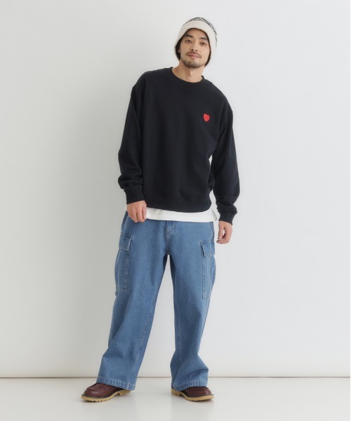 BACK NUMBER（バックナンバー）の「【BACK NUMBER】デニムカーゴパンツ (ミリタリースタイル / リラックスシルエット / アクティブデザイン)（デニムパンツ・メンズ・ライトインディゴブルー/ダークインディゴブルー/ブラック・S/M/L/XL）」の11枚目の写真