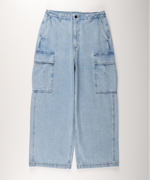 BACK NUMBER（バックナンバー）の「【BACK NUMBER】デニムカーゴパンツ (ミリタリースタイル / リラックスシルエット / アクティブデザイン)（デニムパンツ・メンズ・ライトインディゴブルー/ダークインディゴブルー/ブラック・S/M/L/XL）」の16枚目の写真