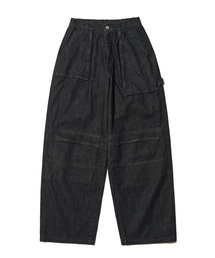 Big Union（ ）の「UNBALANCE FATIGUE PANTS (DENIM) / BLACK DENIM（デニムパンツ）」