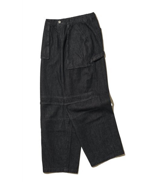 Big Unionの「UNBALANCE FATIGUE PANTS (DENIM) / BLACK DENIM(デニムパンツ・レディース・その他・LARGE/MEDIUM/SMALL)」の2枚目の写真