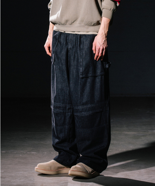 Big Unionの「UNBALANCE FATIGUE PANTS (DENIM) / BLACK DENIM(デニムパンツ・レディース・その他・LARGE/MEDIUM/SMALL)」の4枚目の写真