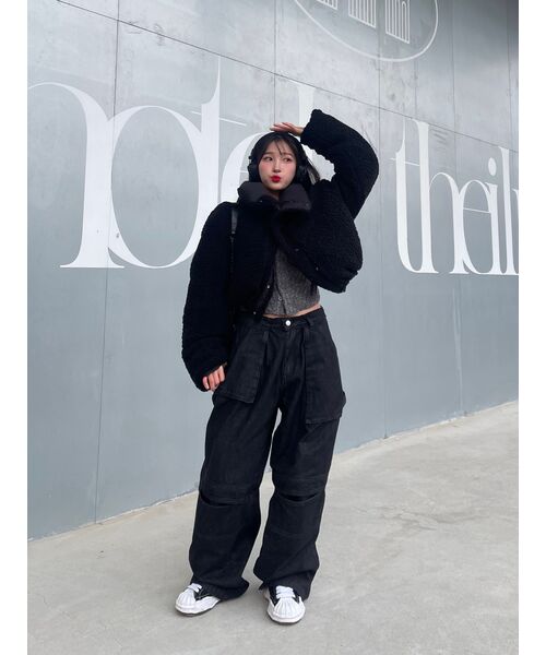 Big Unionの「UNBALANCE FATIGUE PANTS (DENIM) / BLACK DENIM(デニムパンツ・レディース・その他・LARGE/MEDIUM/SMALL)」の15枚目の写真