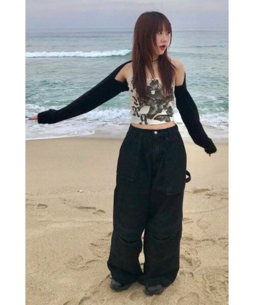 Big Unionの「UNBALANCE FATIGUE PANTS (DENIM) / BLACK DENIM(デニムパンツ・レディース・その他・LARGE/MEDIUM/SMALL)」の8枚目の写真