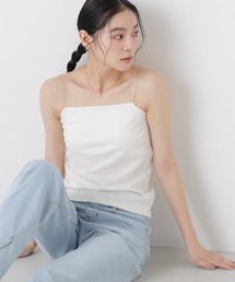 NANO universe | ストレッチポンチカップ付きベアトップキャミソール(キャミソール)