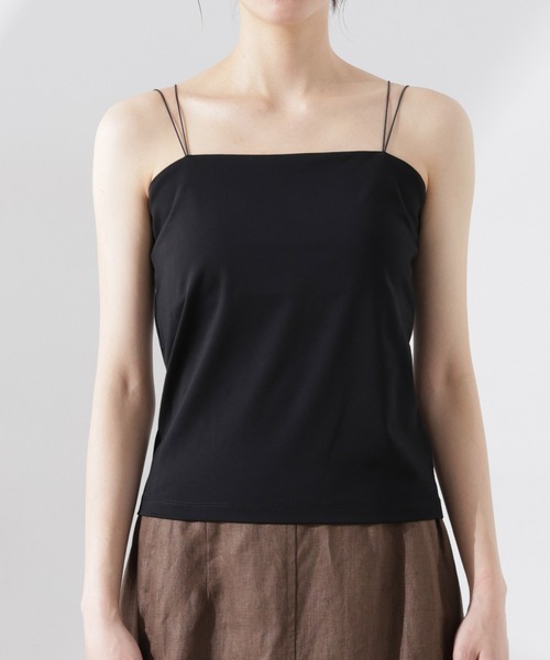 NANO universe（ナノユニバース）の「ストレッチポンチカップ付きベアトップキャミソール（キャミソール・レディース・ブラック/ホワイト・S/M）」の11枚目の写真