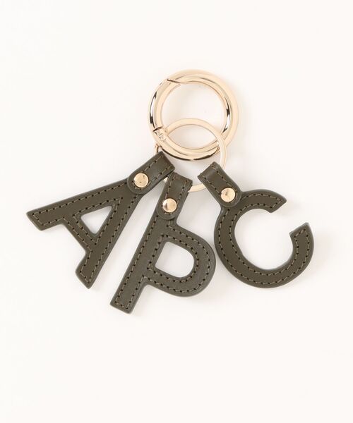 A.P.C.(アーペーセー)の「PORTE-CLEFS LETTRES APC/キーホルダー(キーホルダー・レディース・ブラック/カーキ・ONESIZE)」の2枚目の写真