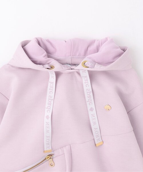 kate spade new york kids（ケイトスペードニューヨーク）の「オーバーサイズフーディ（パーカー・キッズ・ライラック/アイボリー/エメラルド・130cm/150cm/140cm/120cm/160cm）」の5枚目の写真