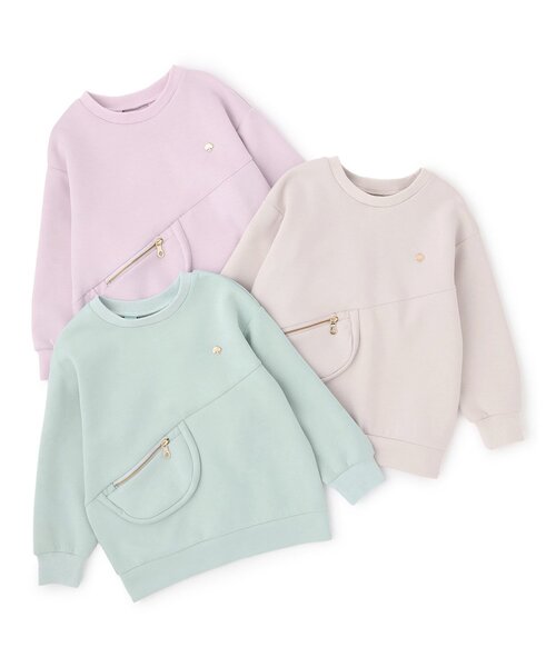 kate spade new york kids（ケイトスペードニューヨーク）の「オーバーサイズフーディ（パーカー・キッズ・ライラック/アイボリー/エメラルド・130cm/150cm/140cm/120cm/160cm）」の11枚目の写真