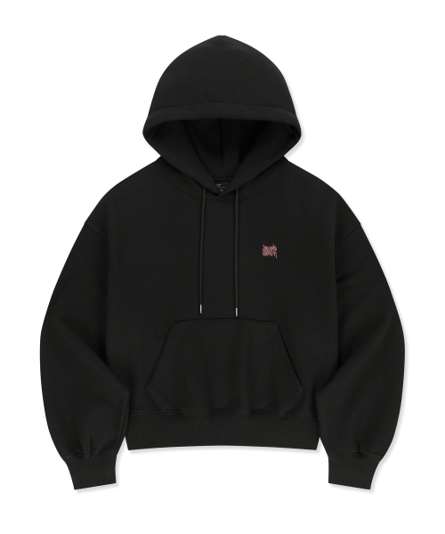 BROWNBREATH（ブラウンブレス）の「W TAG CROP HOODIE - BLACK（パーカー・レディース・その他・SMALL/MEDIUM）」の2枚目の写真
