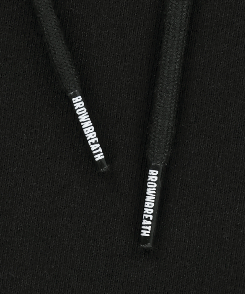 BROWNBREATH（ブラウンブレス）の「W TAG CROP HOODIE - BLACK（パーカー・レディース・その他・SMALL/MEDIUM）」の4枚目の写真