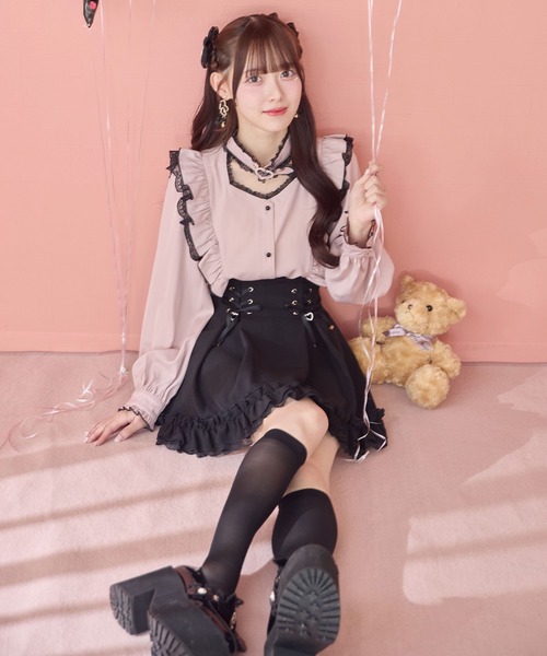 ROJITA（ロジータ）の「【revival】ハートバックルラッフルフリルブラウス（シャツ/ブラウス・レディース・ブラック/ピンク/ホワイト・FREE）」の17枚目の写真