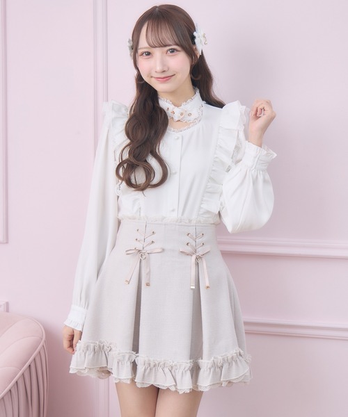 ROJITA（ロジータ）の「【revival】ハートバックルラッフルフリルブラウス（シャツ/ブラウス・レディース・ブラック/ピンク/ホワイト・FREE）」の16枚目の写真