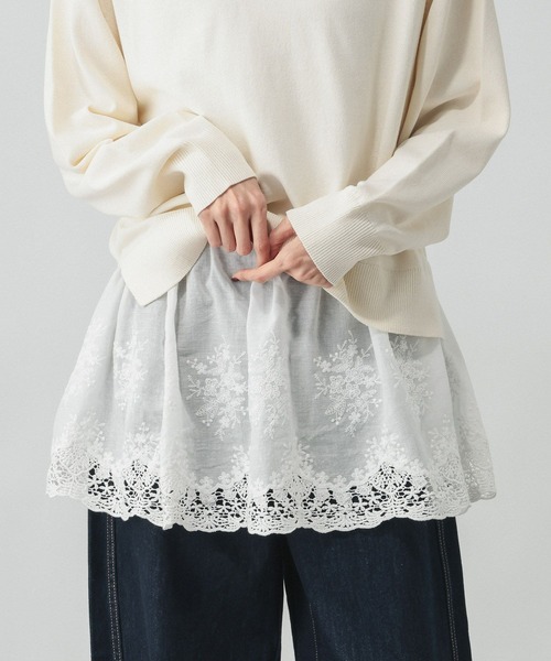 GLOBAL WORK（グローバルワーク）の「レースマルチベルト/ビスチェ/642630（その他トップス・レディース・オフホワイト/ホワイト/ブラック・FREE）」の2枚目の写真