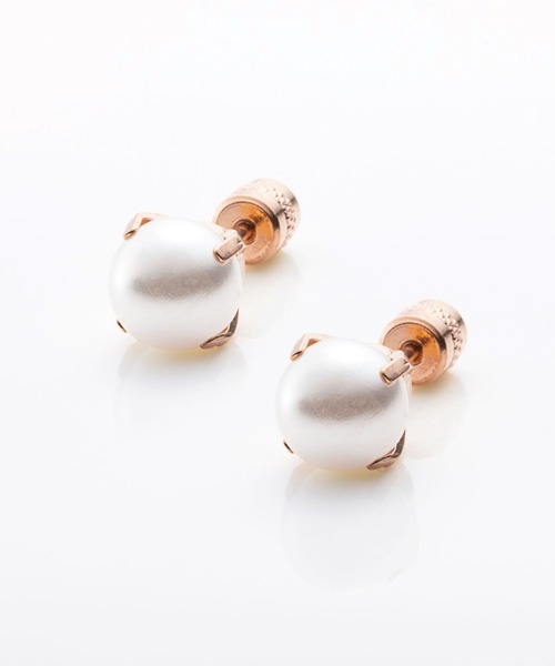 Cream dot.(クリームドット)の「【サージカルステンレス】ネジロック式キャッチのステンレス製パールピアス(ピアス(両耳用)・レディース・シルバー/ゴールド/ピンクゴールド・#3/#4/#5/#6/#7)」の18枚目の写真