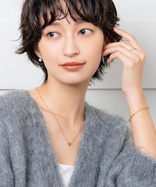 Cream dot.(クリームドット)の「【サージカルステンレス】ネジロック式キャッチのステンレス製パールピアス(ピアス(両耳用)・レディース・シルバー/ゴールド/ピンクゴールド・#3/#4/#5/#6/#7)」の19枚目の写真