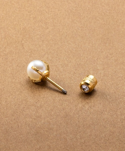 Cream dot.(クリームドット)の「【サージカルステンレス】ネジロック式キャッチのステンレス製パールピアス(ピアス(両耳用)・レディース・シルバー/ゴールド/ピンクゴールド・#3/#4/#5/#6/#7)」の21枚目の写真