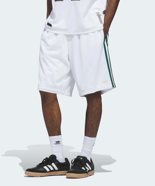 adidas（アディダス）の「スケートボーディングｘタイショーン バスケットボール ショーツ / ハーフパンツ / アディダスオリジナルス adidas Originals（その他パンツ・メンズ・ホワイト・X-LARGE/SMALL/MEDIUM/LARGE/3XL/XX-LARGE/X-SMALL）」の7枚目の写真