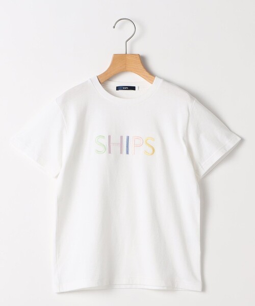SHIPS KIDS:140～160cm / SHIPS ロゴ 半袖Tシャツ（Tシャツ/カットソー