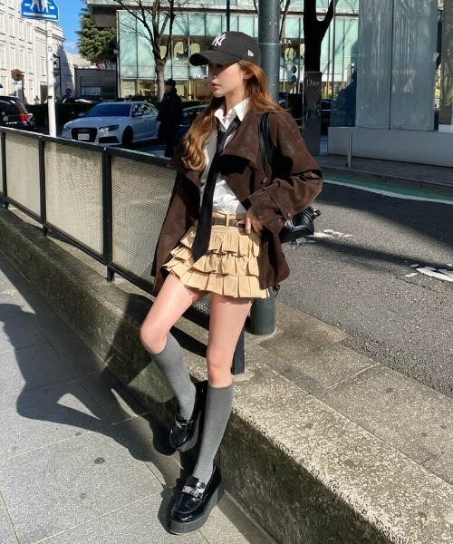 RAY CASSIN（レイカズン）の「スタンドショートトレンチコート（トレンチコート・レディース・ベージュ/ブラウン系その他2/ライトベージュ・FREE）」の16枚目の写真