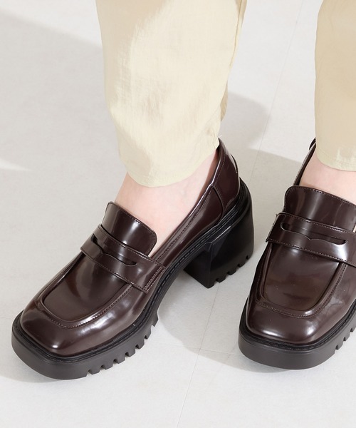 ORiental TRaffic（オリエンタルトラフィック）の「厚底 ヒール ローファー /61106（ローファー・レディース・ブラック/ブラウン/シルバー・35/40/39/38/37/36）」の12枚目の写真