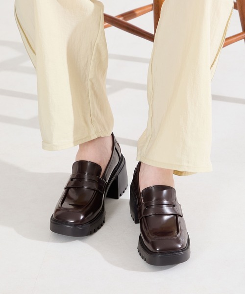 ORiental TRaffic（オリエンタルトラフィック）の「厚底 ヒール ローファー /61106（ローファー・レディース・ブラック/ブラウン/シルバー・35/40/39/38/37/36）」の13枚目の写真