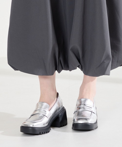 ORiental TRaffic（オリエンタルトラフィック）の「厚底 ヒール ローファー /61106（ローファー・レディース・ブラック/ブラウン/シルバー・35/40/39/38/37/36）」の22枚目の写真