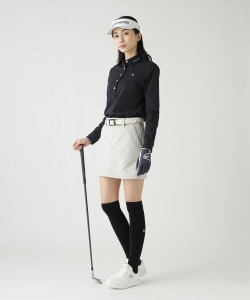 PEARLY GATES(パーリーゲイツ)の「【PEARLY GATES】SPXダイヤ柄鹿の子長袖プルオーバーカットソー(ポロシャツ・レディース・ホワイト/ネイビー/グレー系その他・SMALL/MEDIUM/LARGE)」の10枚目の写真