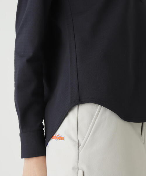 PEARLY GATES(パーリーゲイツ)の「【PEARLY GATES】SPXダイヤ柄鹿の子長袖プルオーバーカットソー(ポロシャツ・レディース・ホワイト/ネイビー・SMALL/MEDIUM)」の22枚目の写真