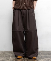 soerte（ソエルテ）の「4way Wide Straight Chino Pants / ダブルウエストワイドストレートチノパンツ【4way仕様】（チノパンツ）」