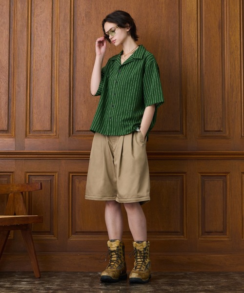 soerte(ソエルテ)の「4way Wide Straight Chino Pants / ダブルウエストワイドストレートチノパンツ【4way仕様】(チノパンツ・メンズ・チャコールグレー/ベージュ・3/2/1)」の16枚目の写真
