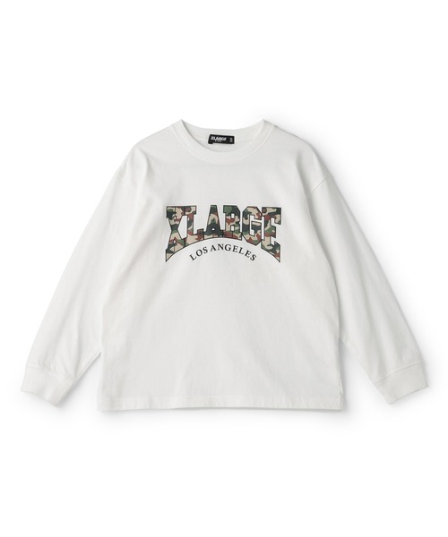 XLARGE KIDS（エクストララージキッズ）の「カモロゴ長袖Tシャツ（Tシャツ/カットソー・キッズ・ホワイト・110cm/100cm）」の4枚目の写真