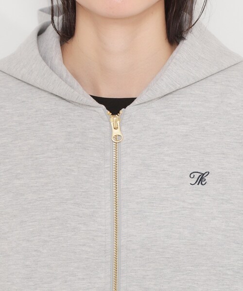 THE SHOP TK (ザ ショップ ティーケー )の「ダンボールZIPパーカ(カーディガン/ボレロ・レディース・グレー/オフホワイト・13/12)」の14枚目の写真