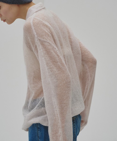 TODAYFUL（トゥデイフル）の「Soft Mohair Cardigan（ニット/セーター・レディース・インディゴブルー/キナリ/ベビーピンク・FREE）」の11枚目の写真