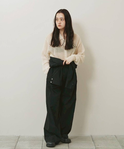 TODAYFUL（トゥデイフル）の「Soft Mohair Cardigan（ニット/セーター・レディース・インディゴブルー/キナリ/ベビーピンク・FREE）」の8枚目の写真