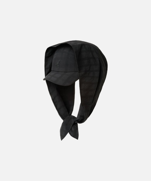 KANGOL(カンゴール)の「KANGOL SEERSUCKER DRAPE 5-PANEL / カンゴール(キャップ・レディース・ブラック/ピンク・L/XL/S/M)」の2枚目の写真