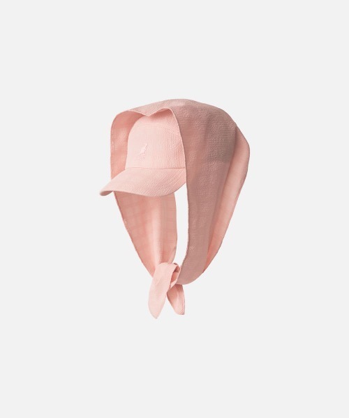 KANGOL(カンゴール)の「KANGOL SEERSUCKER DRAPE 5-PANEL / カンゴール(キャップ・レディース・ブラック/ピンク・L/XL/S/M)」の7枚目の写真