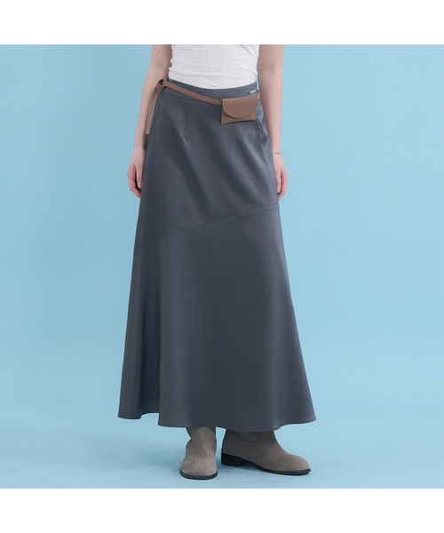 MICANE(ミケーネ)の「ダイナフレアマキシスカート(スカート・レディース・ブラック/チャコールグレー・X-SMALL/SMALL/MEDIUM/LARGE/X-LARGE/XX-LARGE)」の2枚目の写真