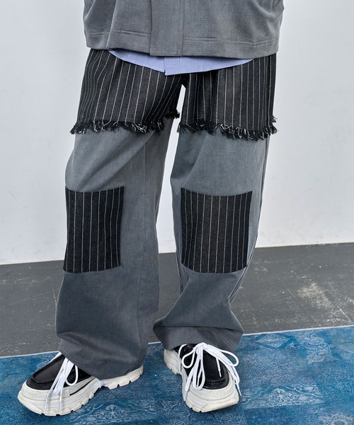 Nora Lily(ノラリリー)の「【Nora Lily】Sweat Denim Switching Pants(デニムパンツ・メンズ・インディゴブルー/ブラック・FREE)」の21枚目の写真