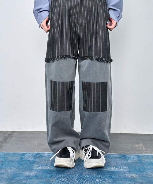 Nora Lily(ノラリリー)の「【Nora Lily】Sweat Denim Switching Pants(デニムパンツ・メンズ・インディゴブルー/ブラック・FREE)」の22枚目の写真