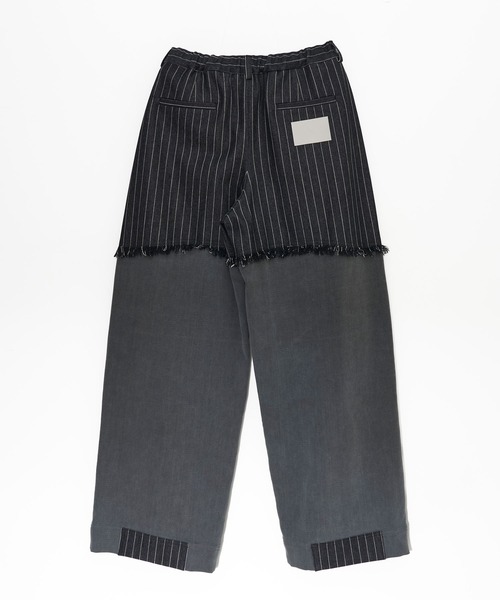 Nora Lily(ノラリリー)の「【Nora Lily】Sweat Denim Switching Pants(デニムパンツ・メンズ・インディゴブルー/ブラック・FREE)」の9枚目の写真