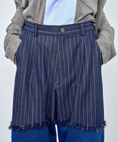 Nora Lily(ノラリリー)の「【Nora Lily】Sweat Denim Switching Pants(デニムパンツ・メンズ・インディゴブルー/ブラック・FREE)」の13枚目の写真