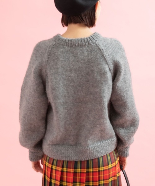 CHILD WOMAN(チャイルドウーマン)の「ネパールギルボックス スワンインターシャプルオーバー(ニット/セーター・レディース・レッド/ブラック/グレー・FREE)」の17枚目の写真