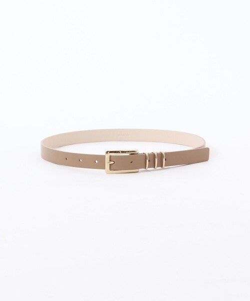 NOLLEY’S(ノーリーズ)の「トリプルカンスクエアベルト20(ベルト・レディース・ベージュ/ブラック/オフホワイト・FREE)」の7枚目の写真