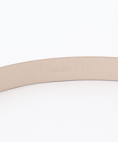 NOLLEY’S(ノーリーズ)の「トリプルカンスクエアベルト20(ベルト・レディース・ベージュ/ブラック/オフホワイト・FREE)」の8枚目の写真