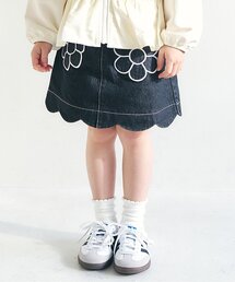 apres les cours | フラワーポケットインパンツ付きスカート_ジュニア対応(スカート)