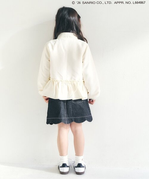 apres les cours（アプレレクール）の「フラワーポケットインパンツ付きスカート_ジュニア対応（スカート・キッズ・ミント/サックスブルー/ブラック・140/120/100/130/110/90/80）」の5枚目の写真