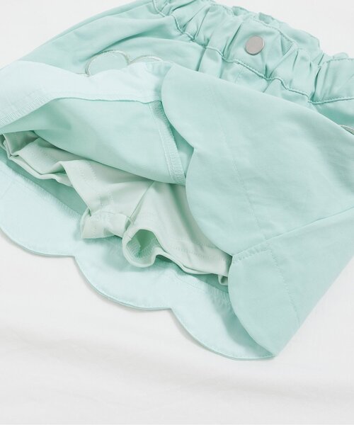 apres les cours（アプレレクール）の「フラワーポケットインパンツ付きスカート_ジュニア対応（スカート・キッズ・ミント/サックスブルー/ブラック・140/120/100/130/110/90/80）」の11枚目の写真