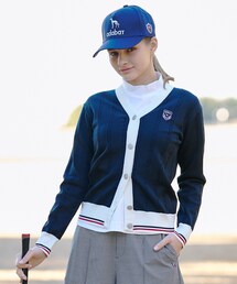 adabat（アダバット）の「【ADABAT NAVY】ケーブルニットUVカーディガン（カーディガン/ボレロ）」